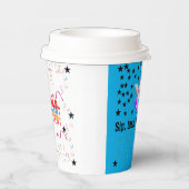 Eco-vriendelijke herbruikbare papierbeker met perf papieren bekers (Rechts)