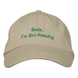 Eco-vriendelijke, humoristische geborduurde pet