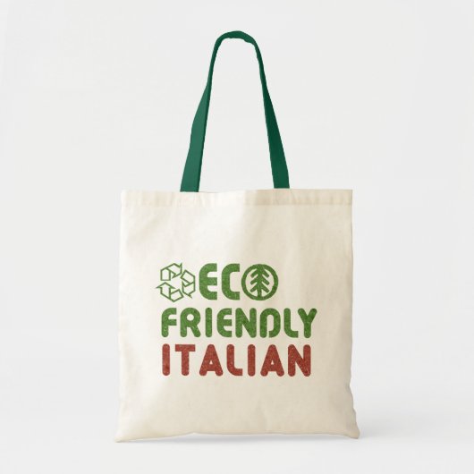 Eco-vriendelijke Italiaanse herbruikbare Canvas ta Tote Bag (Voorkant)