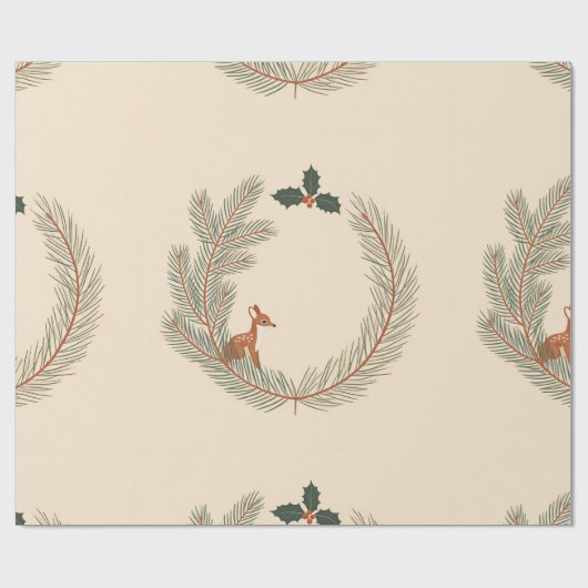 Eco-vriendelijke kerstcadeau wrap cadeaupapier (Vlak)