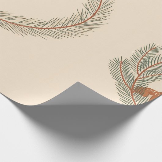 Eco-vriendelijke kerstcadeau wrap cadeaupapier (Hoek)