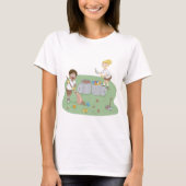 Eco-vriendelijke Kinder schoonmaak camping Recycli T-shirt (Voorkant)