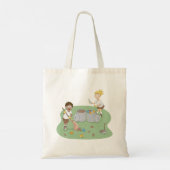 Eco-vriendelijke Kinder schoonmaak camping Recycli Tote Bag (Achterkant)