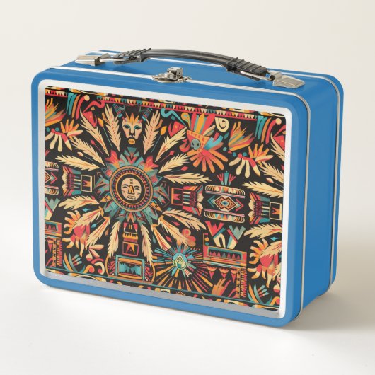 Eco-vriendelijke lichtblauwe "Aztec Dream" Kinder  (Voorkant)