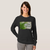 Eco Vriendelijke "Live Green" Art-liefhebbers Shir T-shirt (Voorkant volledig)