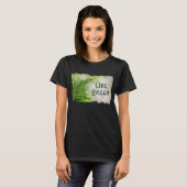 Eco Vriendelijke "Live Green" Enviro Art-liefhebbe T-shirt (Voorkant volledig)