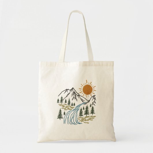 Eco-vriendelijke Natuur Canvas tas 🌍 | Stijlvolle (Voorkant)