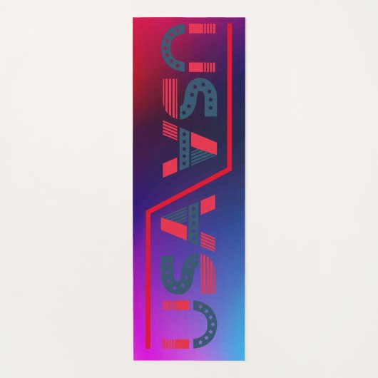 Eco Vriendelijke Regenboog Kleur Comfortabele Yoga Yogamat (Voorkant)