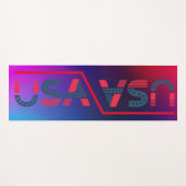 Eco Vriendelijke Regenboog Kleur Comfortabele Yoga Yogamat (Voorkant (horizontaal))