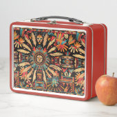 Eco-vriendelijke rode "Aztec Dream" Kinder lunchbo (In situ)