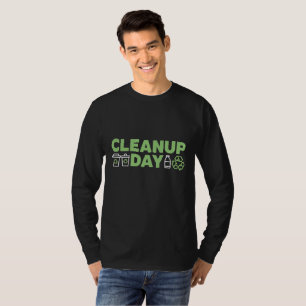 Eco-vriendelijke schoonmaakdag t-shirt