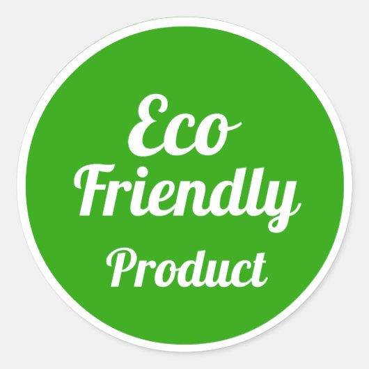 Eco-vriendelijke Sticker van producten (Voorkant)