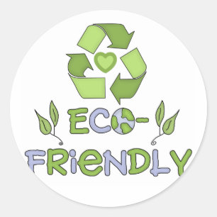 Eco-vriendelijke T-shirts en cadeautjes Ronde Sticker