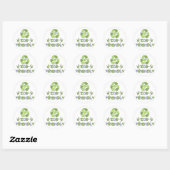 Eco-vriendelijke T-shirts en geschenken Ronde Sticker (Vel)