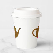 Eco-vriendelijke theekopjes --Charming Theepot Des Papieren Bekers (Rechts)