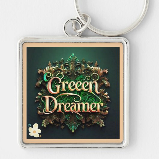 "Eco-vriendelijke toekomst" Sleutelhanger (Voorkant)
