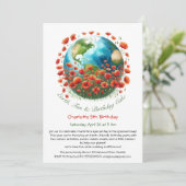 Eco-vriendelijke verjaardag uitnodiging (Staand voorkant)