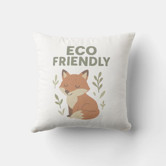 Eco vriendelijke vos kussen (Achterkant)