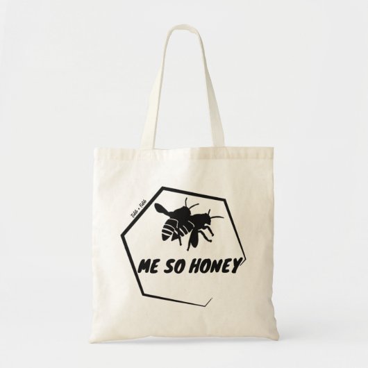 Eco-vriendelijke waszak met mooie bijen tote bag (Voorkant)