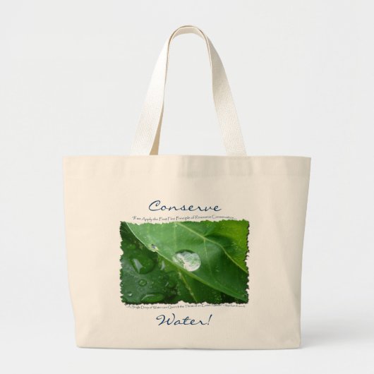 ECO VRIENDELIJKE WATERBEHOUD Gifts & Gear Grote Tote Bag (Voorkant)