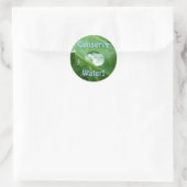 ECO VRIENDELIJKE WATERBEHOUD Gifts & Gear Ronde Sticker (Tas)