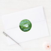 ECO VRIENDELIJKE WATERBEHOUD Gifts & Gear Ronde Sticker (Envelop)