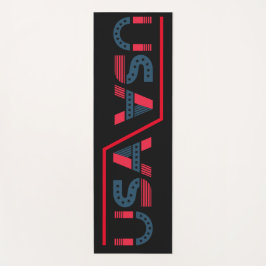 Eco vriendelijke zwarte achtergrond yogamat