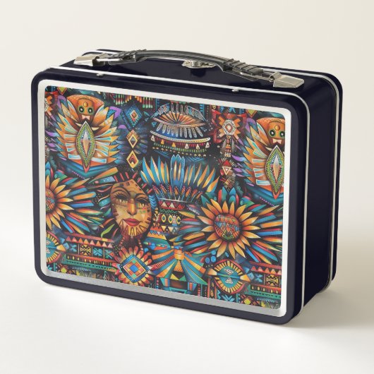 Eco-vriendelijke zwarte "Pre-Columbian Tapestry" L (Achterkant)