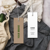 Eco Vriendschappelijke Kraft Merknaam Kleding hang Mini Visitekaartjes