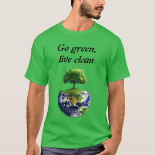 Eco Warrior: Ga groen, Live Clean T-shirt