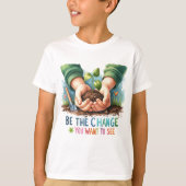 Eco Warrior - Plant de toekomst T-shirt (Voorkant)