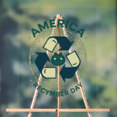 Eco Warrior Recycle Day Shirt Acryl Bord (Neutraal)