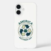 Eco Warrior Recycle Day Shirt Case-Mate iPhone Case (Achterkant)