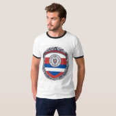 Eco-Warrior Shield: Paraguay-geïnspireerde Ringer T-shirt (Voorkant volledig)