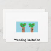 Eco Wedding Kaart (Voorkant / Achterkant)