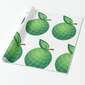 Eco Wereldbol Fruit Green Earth Leaf Sphere Cadeaupapier (Uitgerold)