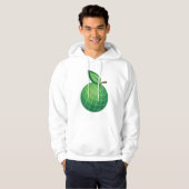 Eco Wereldbol Fruit Green Earth Leaf Sphere Hoodie (Voorkant volledig)