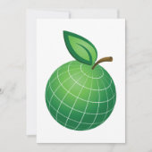 Eco Wereldbol Fruit Green Earth Leaf Sphere Kaart (Voorkant)