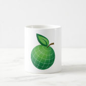 Eco Wereldbol Fruit Green Earth Leaf Sphere Koffiemok (Center)