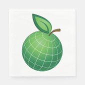 Eco Wereldbol Fruit Green Earth Leaf Sphere Servet (Voorkant)