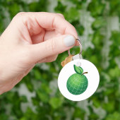 Eco Wereldbol Fruit Green Earth Leaf Sphere Sleutelhanger