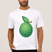 Eco Wereldbol Fruit Green Earth Leaf Sphere T-shirt (Voorkant)