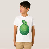 Eco Wereldbol Fruit Green Earth Leaf Sphere T-shirt (Voorkant volledig)