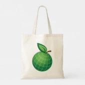 Eco Wereldbol Fruit Green Earth Leaf Sphere Tote Bag (Achterkant)