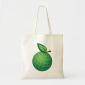Eco Wereldbol Fruit Green Earth Leaf Sphere Tote Bag (Voorkant)