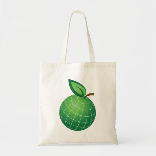 Eco Wereldbol Fruit Green Earth Leaf Sphere Tote Bag
