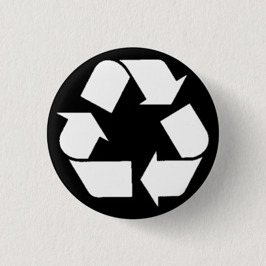 EcoFlair - Recyclen. Ronde Button 3,2 Cm (Voorkant)