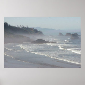 Ecola Beach Uitzicht Poster