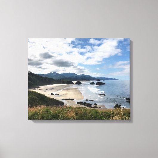 Ecola State Beach, OF Canvas Afdruk (Voorkant)