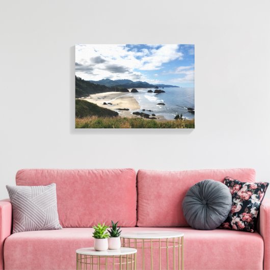 Ecola State Beach, OF Canvas Afdruk (Insitu (Woonkamer))